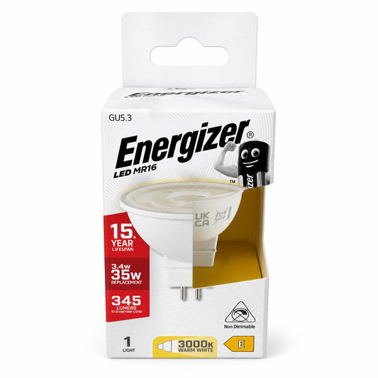 Energizer LED MR16 light bulb packaging front view