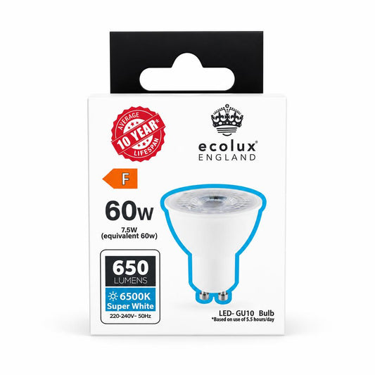 Ecolux England LED GU10 Bulb 60W Equivalent