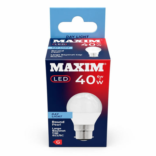 Maxim LED 40W bulb packaging front view
