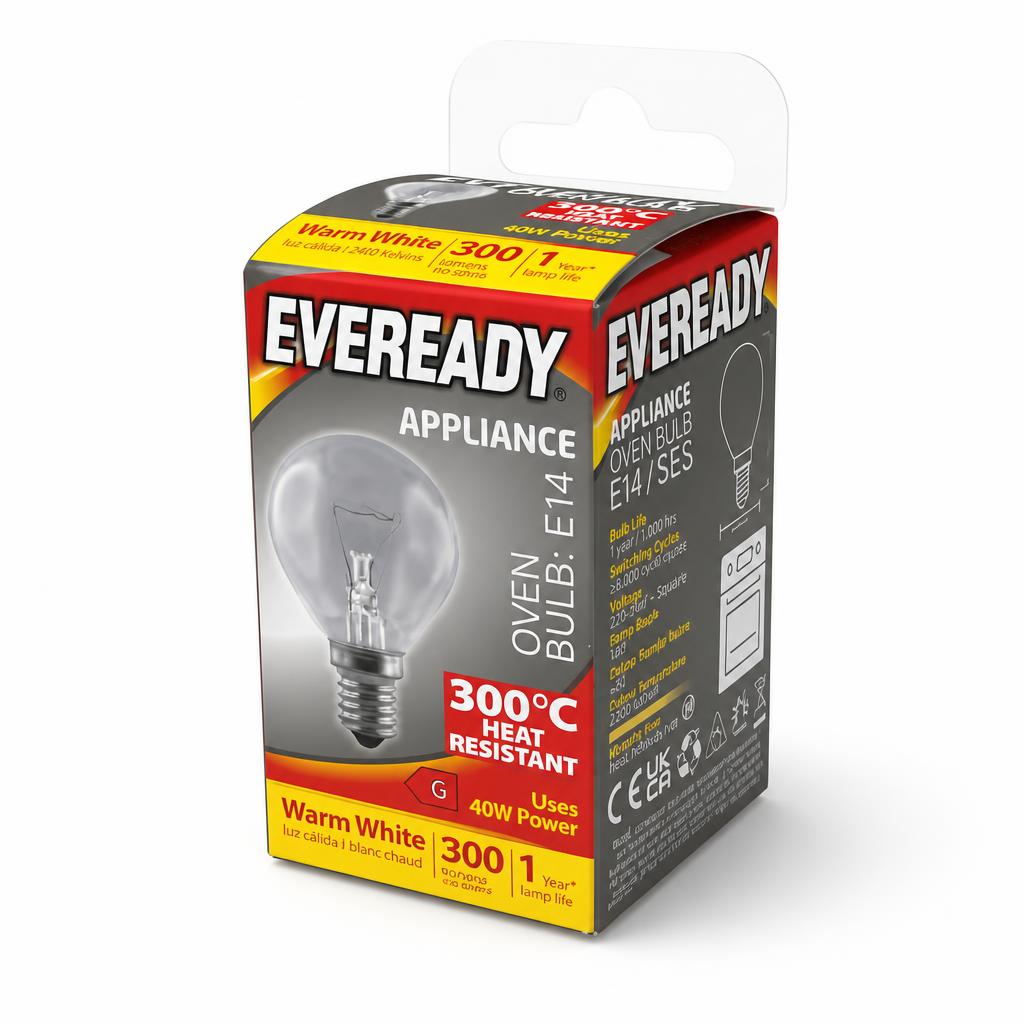 Eveready Appliance Oven Bulb E14 packaging