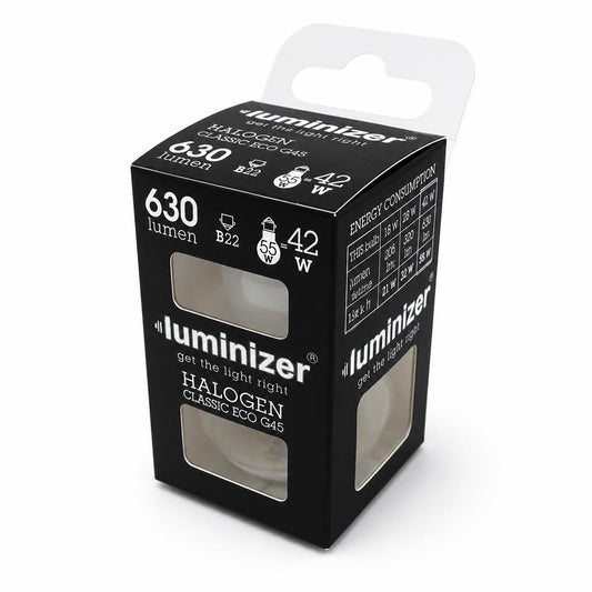 Luminizer Halogen Classic Eco G45 Light Bulb Packaging Front