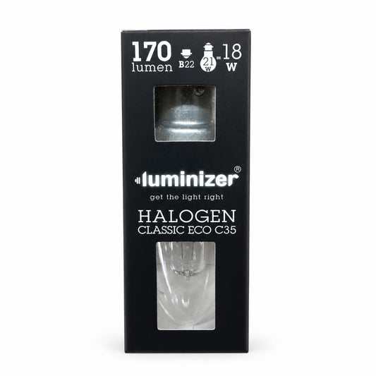 Luminizer Halogen Classic Eco C35 bulb packaging front