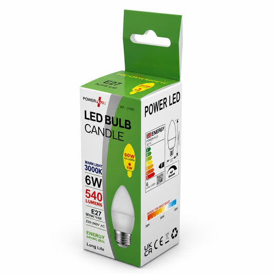 PowerPlus LED Candle Bulb packaging front view