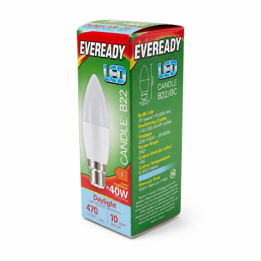 Eveready LED Candle B22 packaging front view