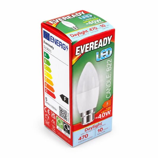 Eveready LED Candle B22 packaging side view