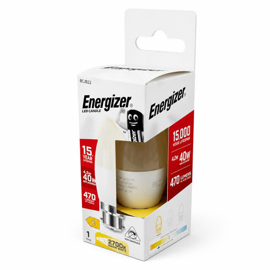 Energizer LED Candle bulb in packaging