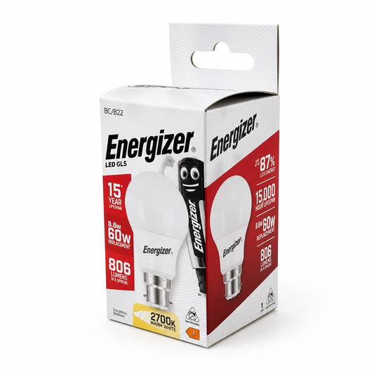 Energizer LED GLS bulb front packaging