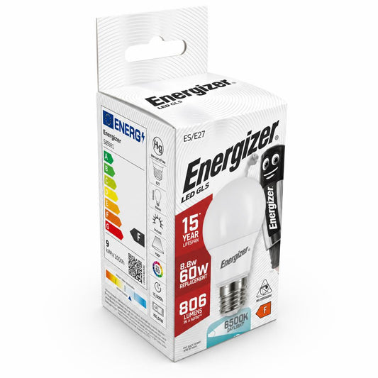 Energizer LED GLS Bulb packaging back view