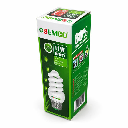 Front packaging of Semco 11W Spiral Light Bulb