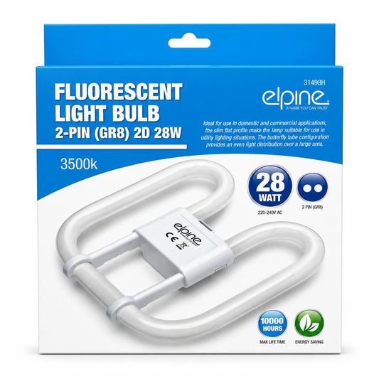 Front packaging of Elpine Fluorescent Light Bulb 2-Pin GR8 28W