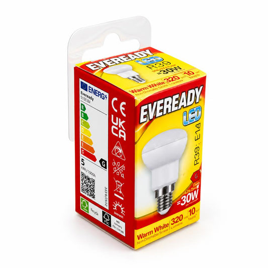 Eveready LED Light Bulb packaging back view