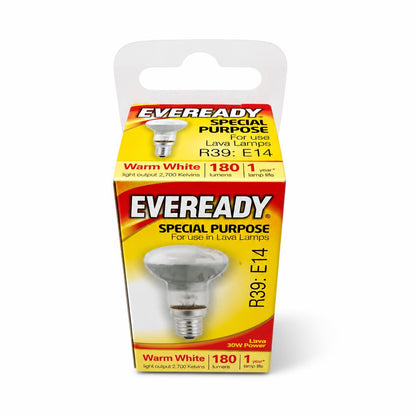 Eveready Special Purpose R39 E14 Lava Lamp Bulb packaging