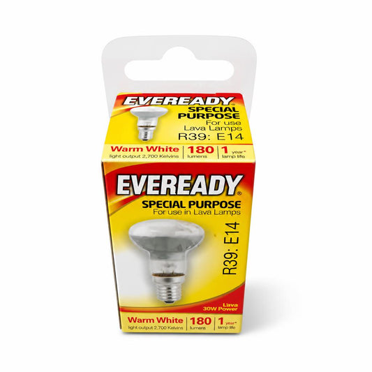 Eveready Special Purpose R39 E14 Lava Lamp Bulb packaging
