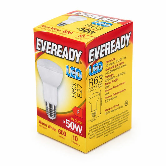 Eveready LED R63 Bulb packaging side view