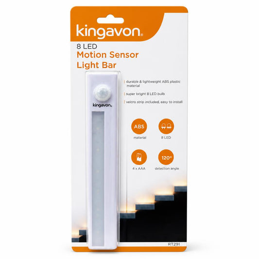 Kingavon 8 LED Motion Sensor Light Bar - Front Packaging