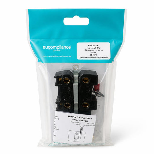 Back packaging showing details and wiring instructions of the Securlec switch