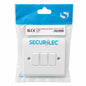 Front view of Securelec 3 Gang 2 Way Light Switch packaging