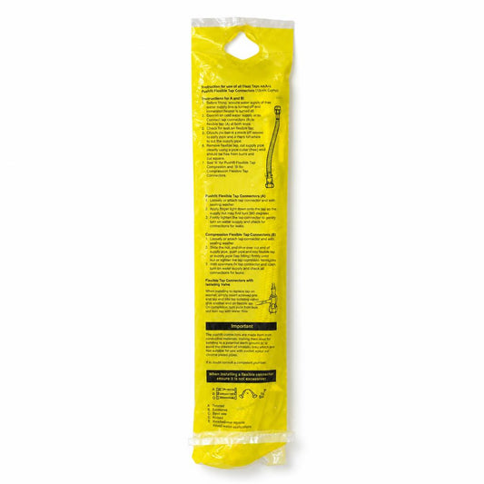 Supreme Flexible Tap Connector packaging back view