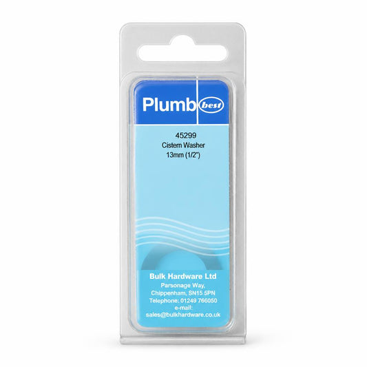 Back packaging with barcode of Plumb Best Cistern Washer 13mm