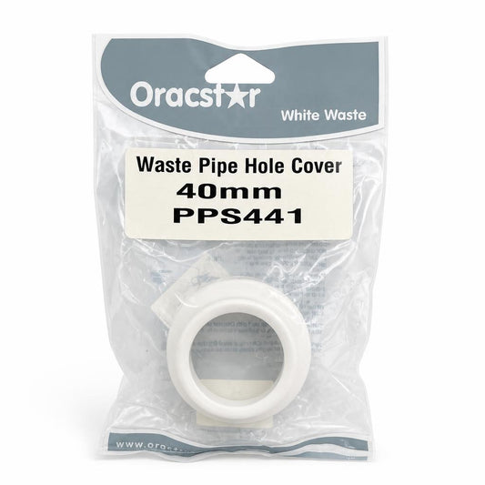 Front packaging of Oracstar Waste Pipe Hole Cover 40mm PPS441