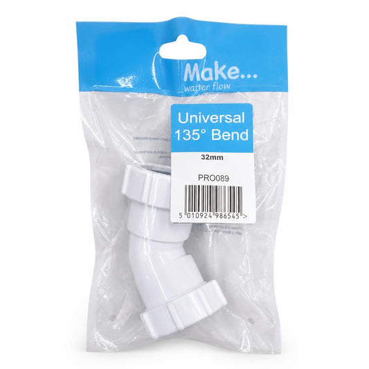 Universal 135° pipe bend in packaging