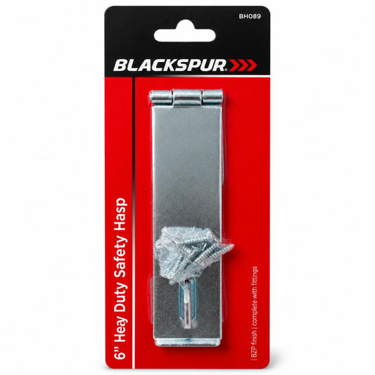 Blackspur 6-inch Heavy Duty Safety Hasp packaged