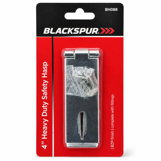 Blackspur 4" Heavy Duty Safety Hasp in packaging
