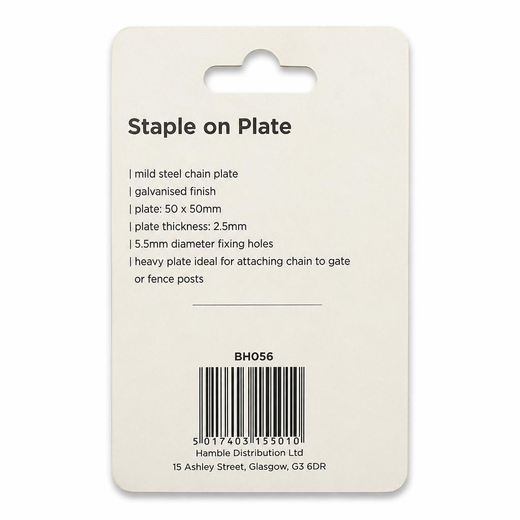 Blackspur Staple on Plate packaging back view