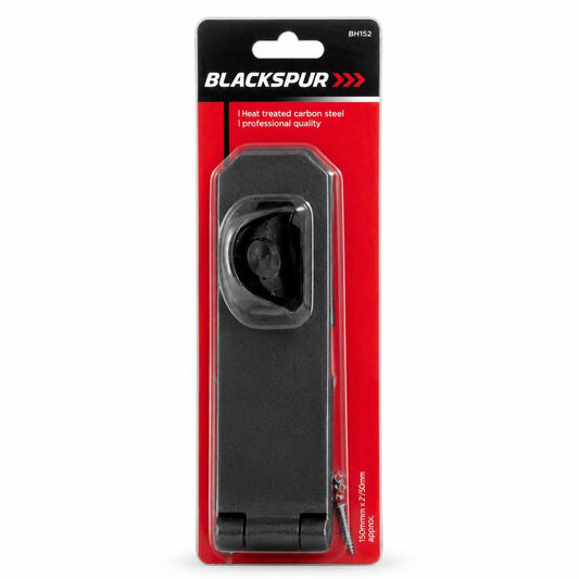 Angled view of Blackspur Hasp & Staple packaging