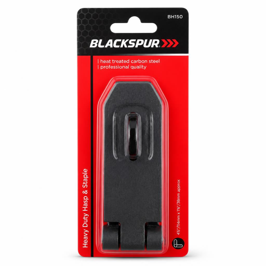 Blackspur Heavy Duty Hasp & Staple packaging front view