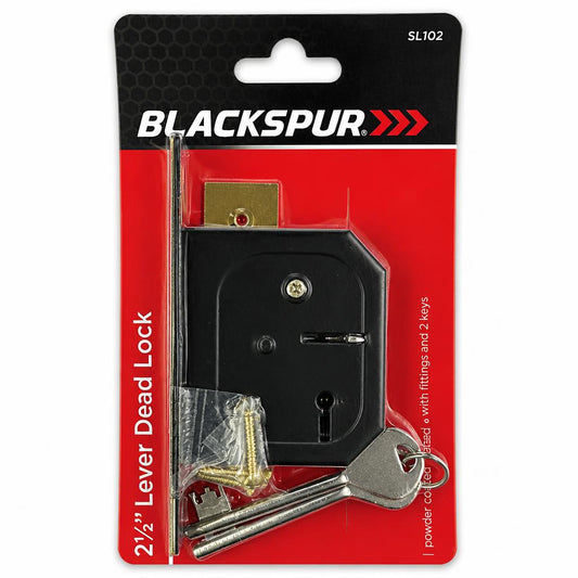 Blackspur 2.5” 3 Lever Dead Lock packaging front