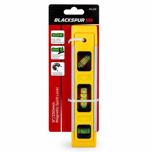 Blackspur Magnetic Spirit Level in packaging