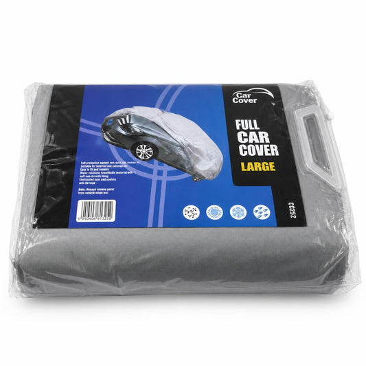 ProUser Full Car Cover in packaging with close-up of material and details