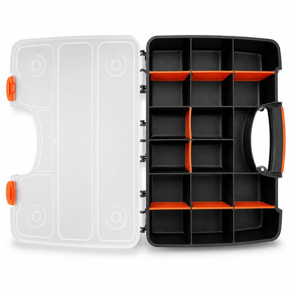 Open Blackspur Storage Toolbox TC380 with dividers