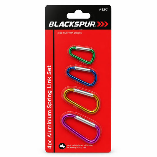 Blackspur 4pc Aluminium Spring Link Set packaging