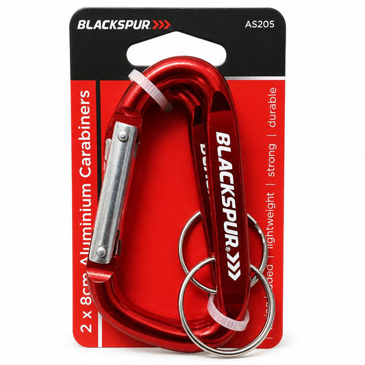 Blackspur AS205 Aluminium Carabiners packaging