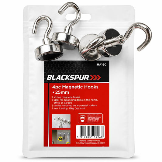 Blackspur 4pc Magnetic Hooks packaging