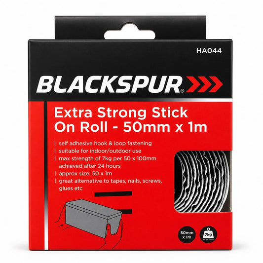 Blackspur Extra Strong Stick On Roll packaging front