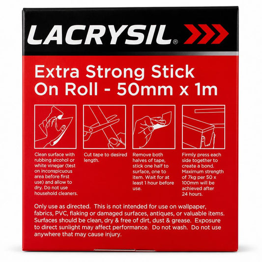 Blackspur Extra Strong Stick On Roll packaging back