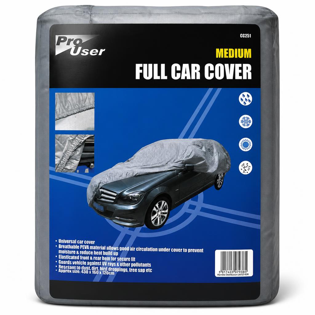 Pro User Full Car Cover packaging