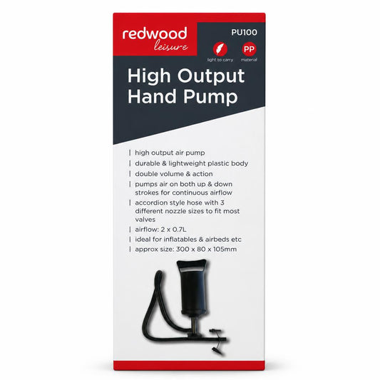 Redwood Leisure High Output Hand Pump packaging