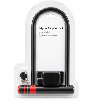 Blackspur U-Type Bicycle Lock packaging back view