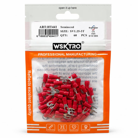 WSKTRO Termina Red Connectors packaging front