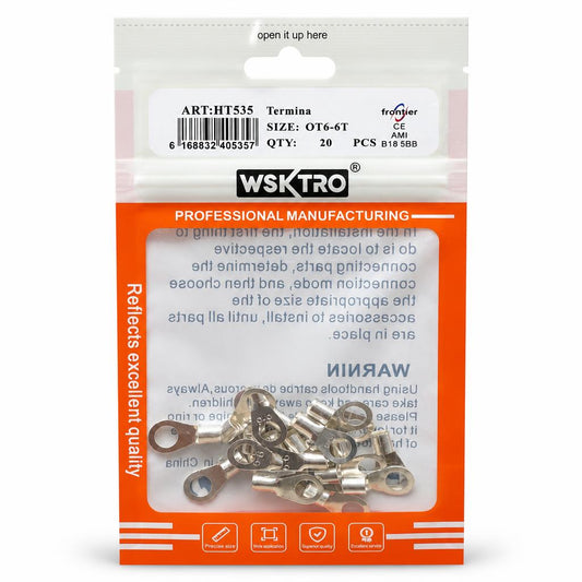 Front view of WSKTRO Termina OT6-6T Connectors pack