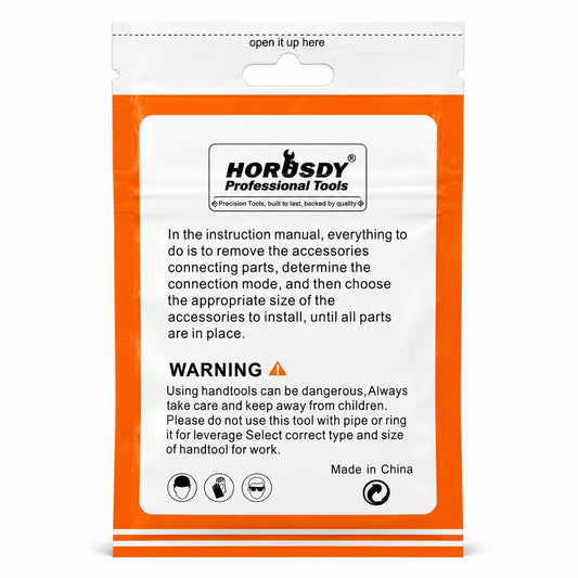 Back packaging of WSKTRO Crimping Wire Cap with safety warning