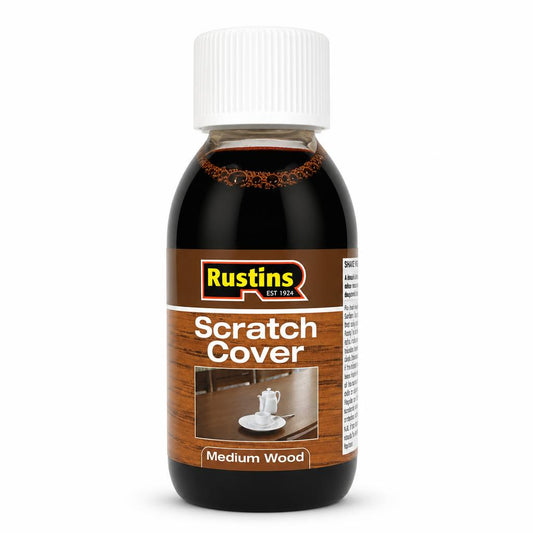 Rustins Scratch Cover Medium Wood bottle with label