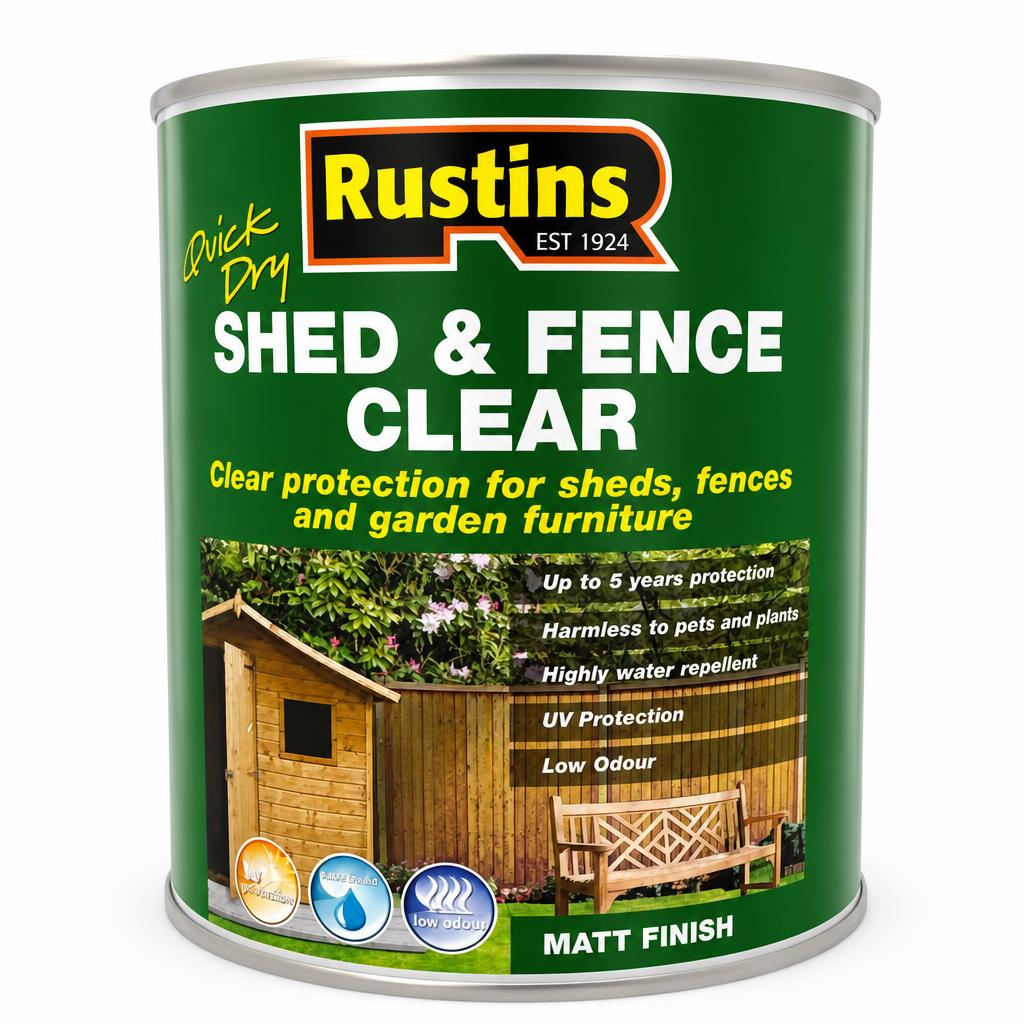 Rustins Shed & Fence Clear container front