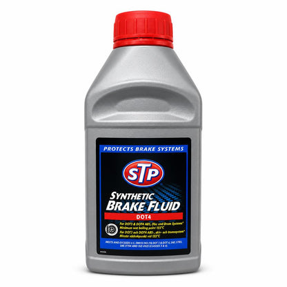 Front packaging of STP Synthetic Brake Fluid DOT 4 500ml