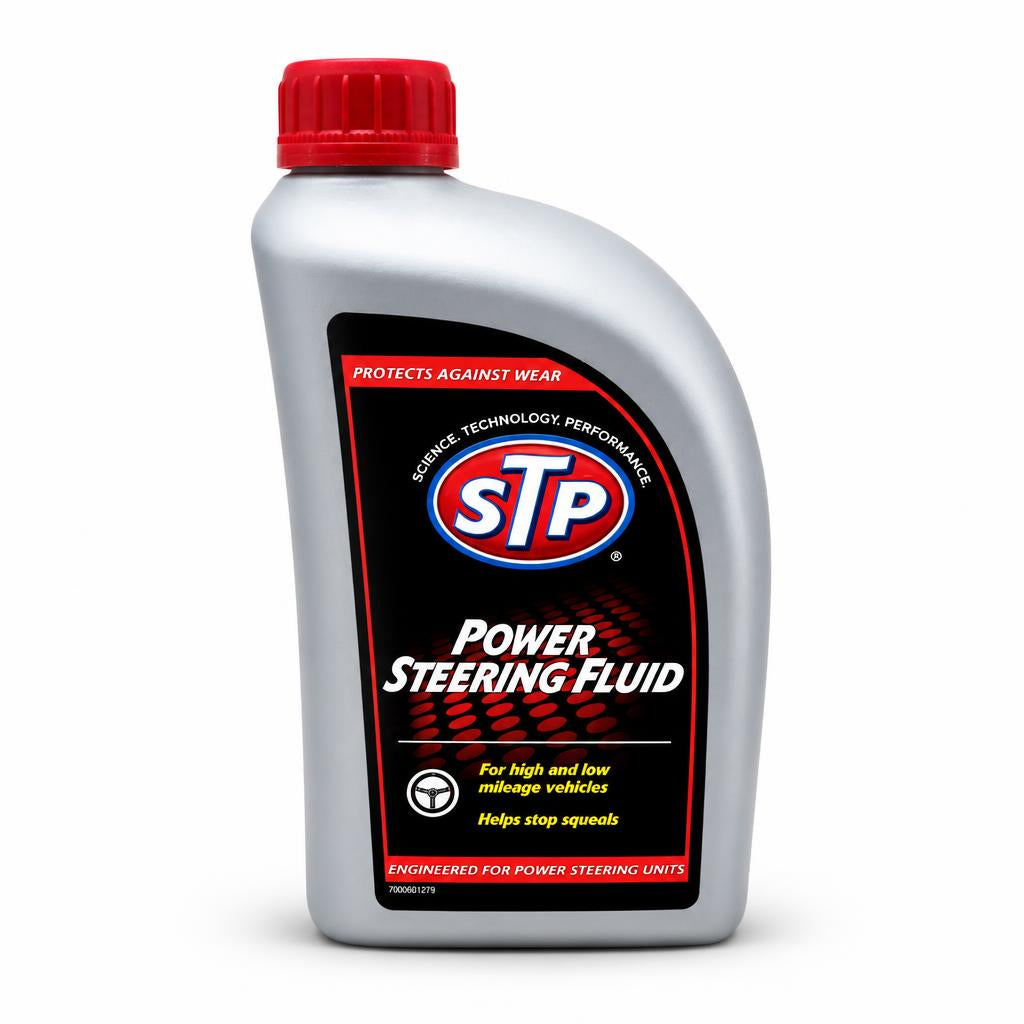 STP Power Steering Fluid bottle front view