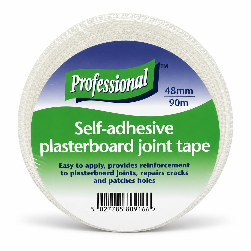 Back view of Professional Self-Adhesive Plasterboard Joint Tape packaging